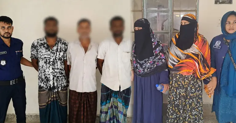 গ্রেপ্তার হওয়া পাঁচজন